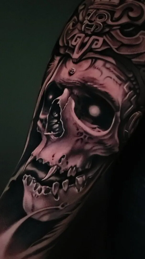 Custom tattoo by Gage Cheesman, Alliance Tattoo Eugene Oregon
