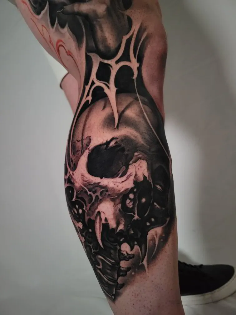 Custom tattoo by Gage Cheesman, Alliance Tattoo Eugene Oregon