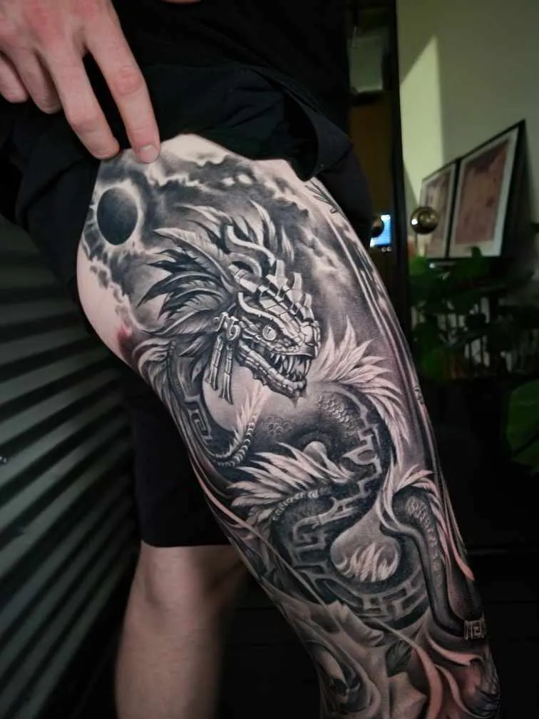 Custom tattoo by Gage Cheesman, Alliance Tattoo Eugene Oregon