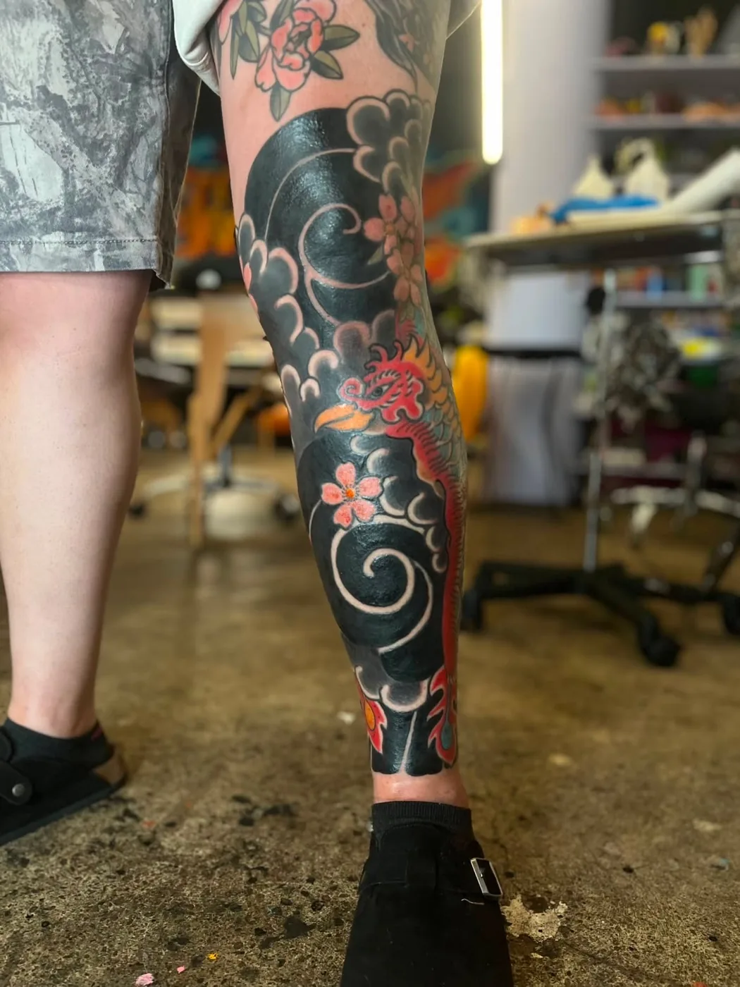 Traditional Japanese tattoo by Kaichi Fujita, Alliance Tattoo Eugene Oregon