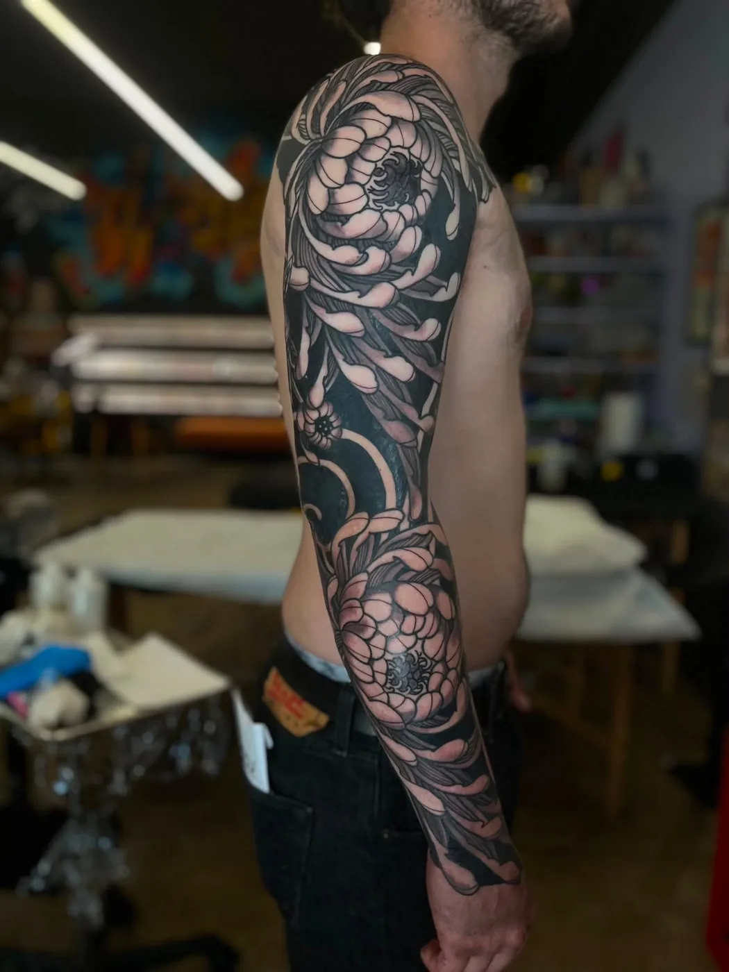 Traditional Japanese tattoo by Kaichi Fujita, Alliance Tattoo Eugene Oregon